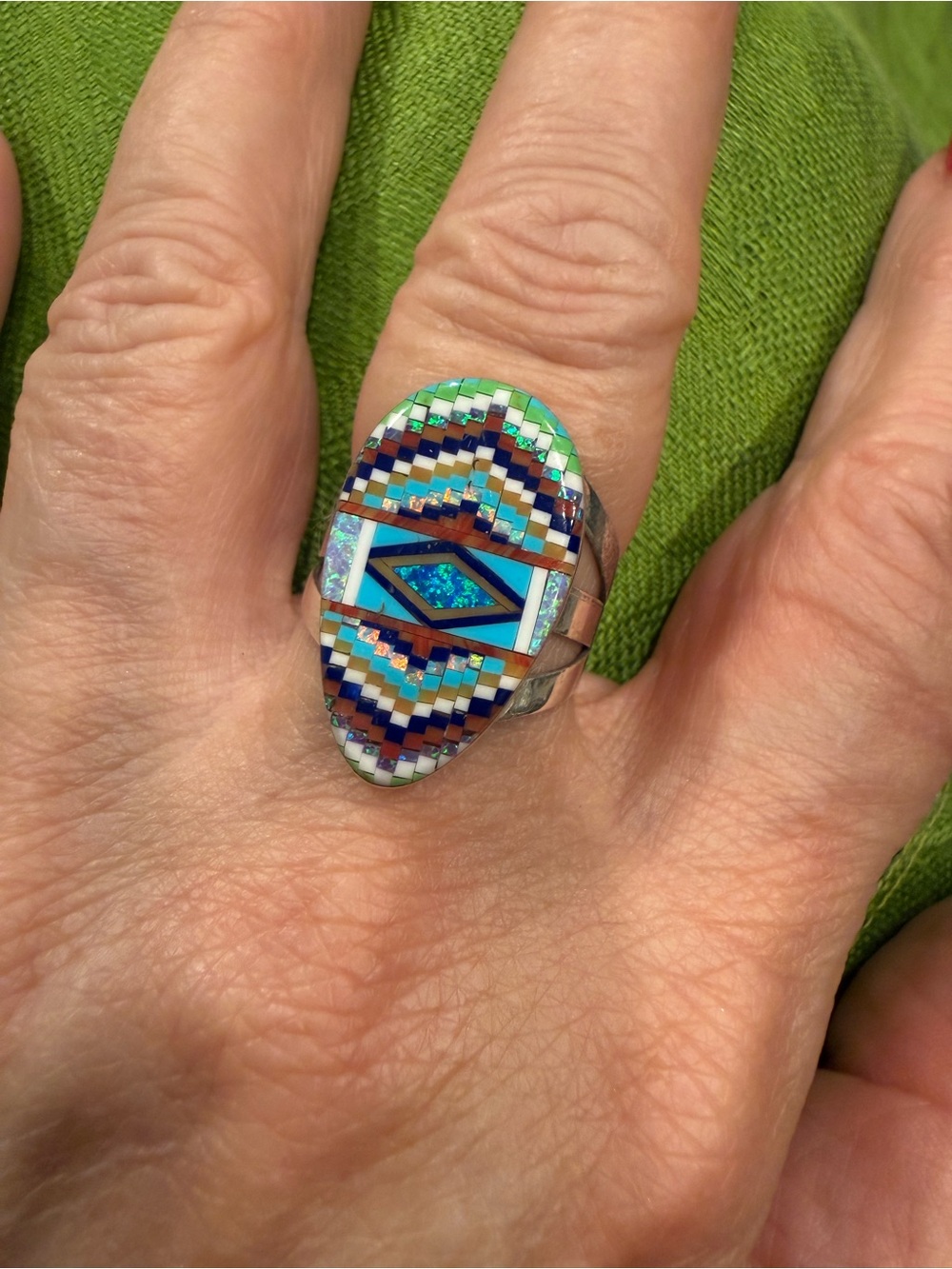 Micro Inlay Brugh Tsosie Ring